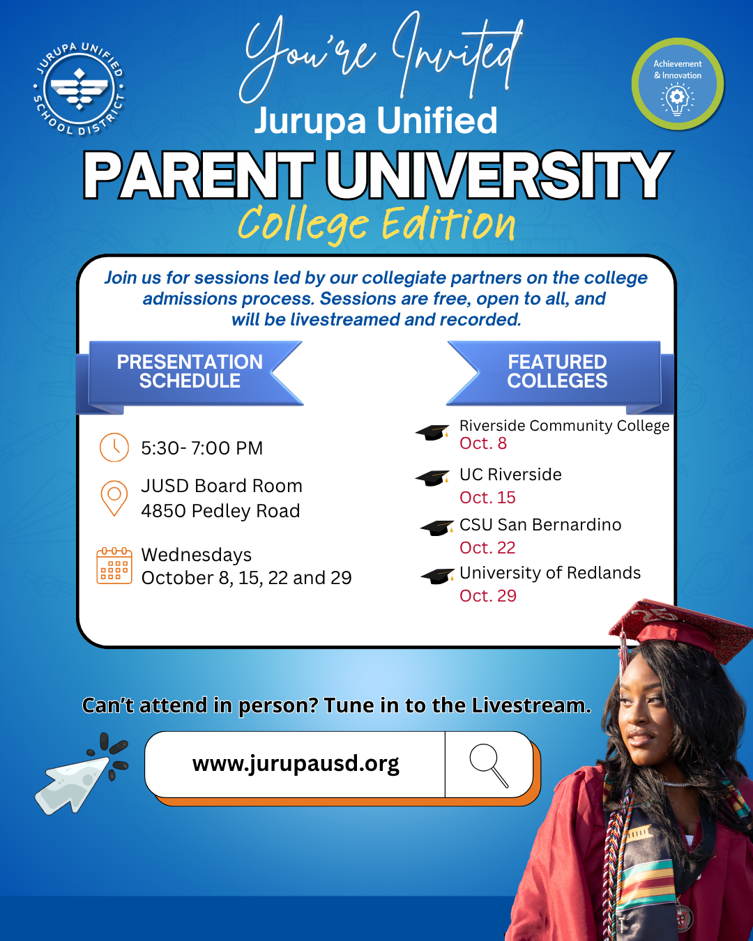 english flyer for high school parent university