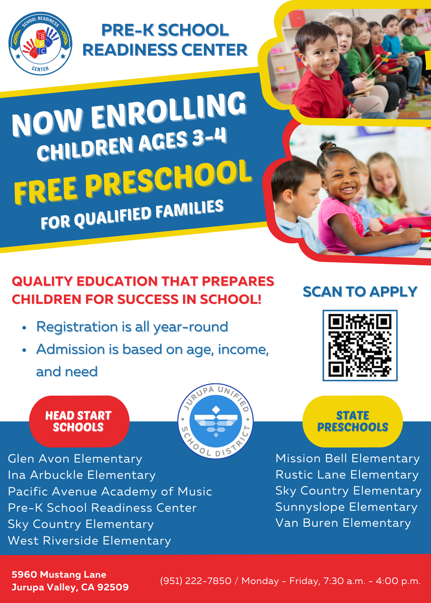 Preschool Registration schools
