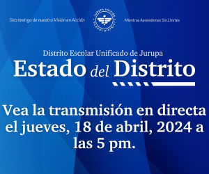 State of the District livestream placeholder in spanish