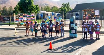 LEAP students at the Dino Museum