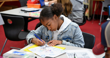 JMS art student drawing