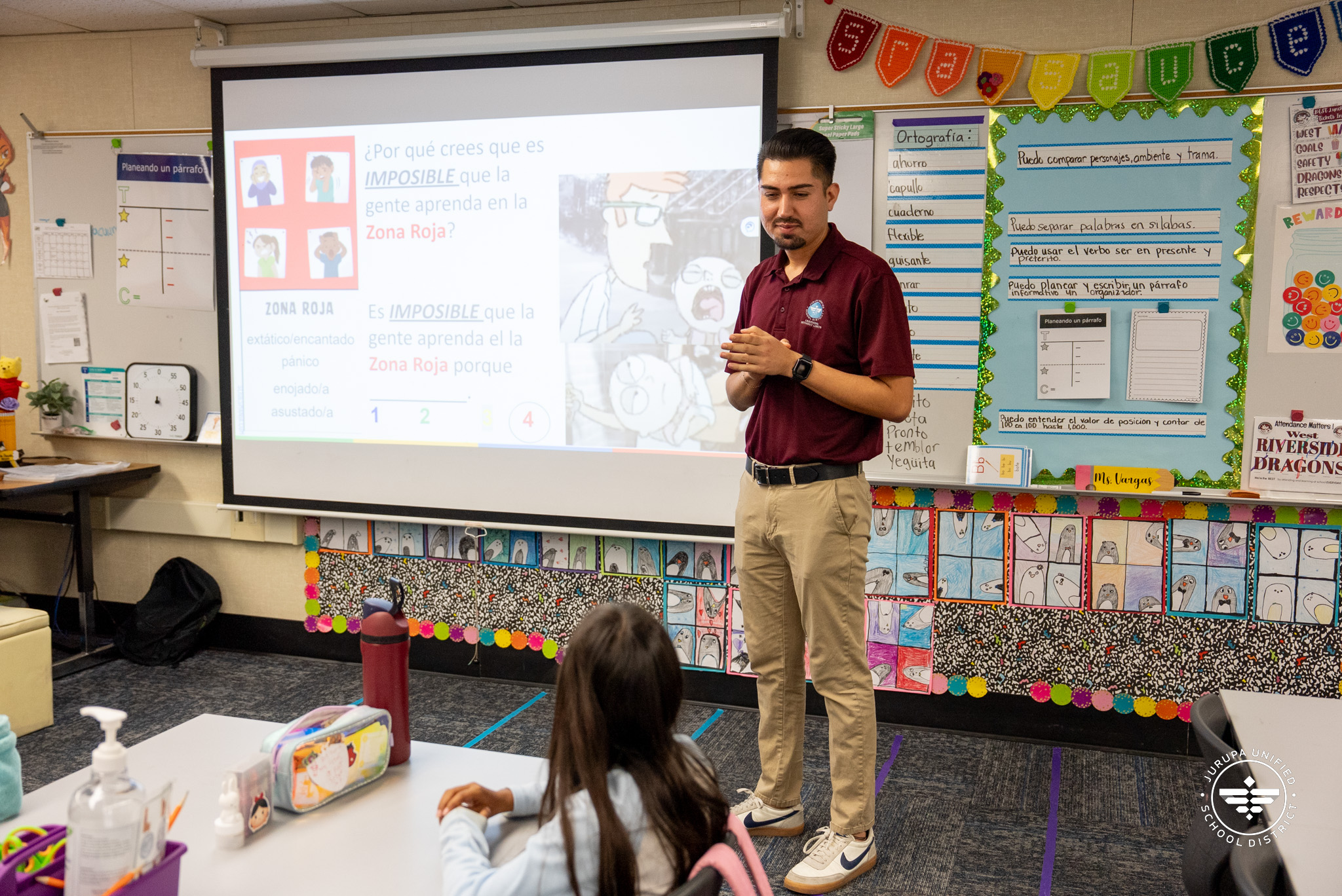 West Riverside wellness coach presenting infront of a class