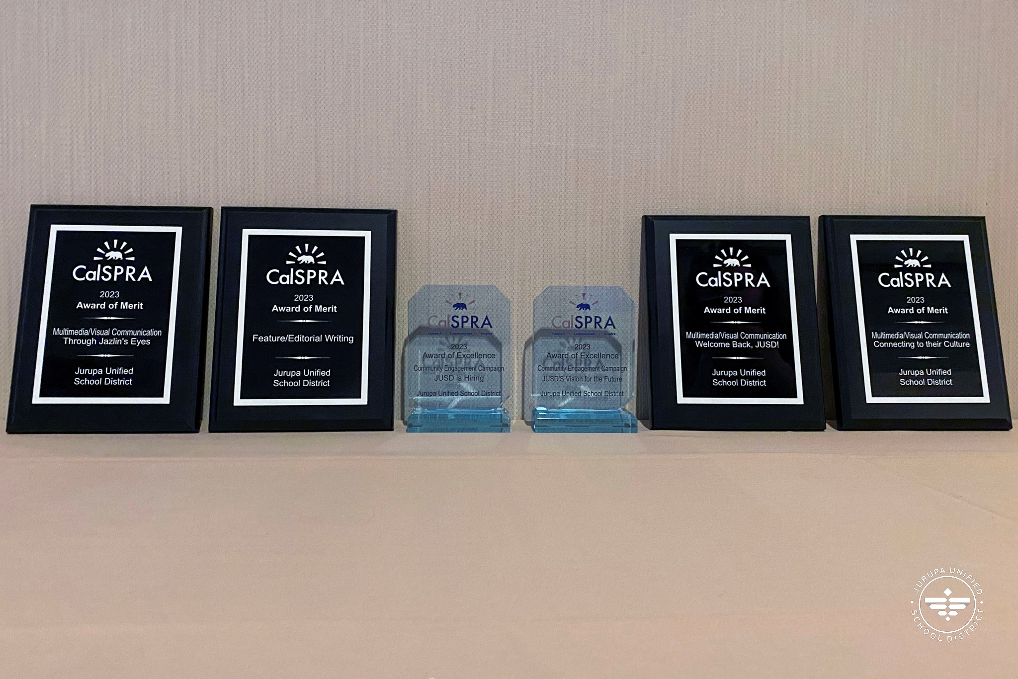 6 CalSPRA awards for 2023. Two excellence awards and four merit awards.