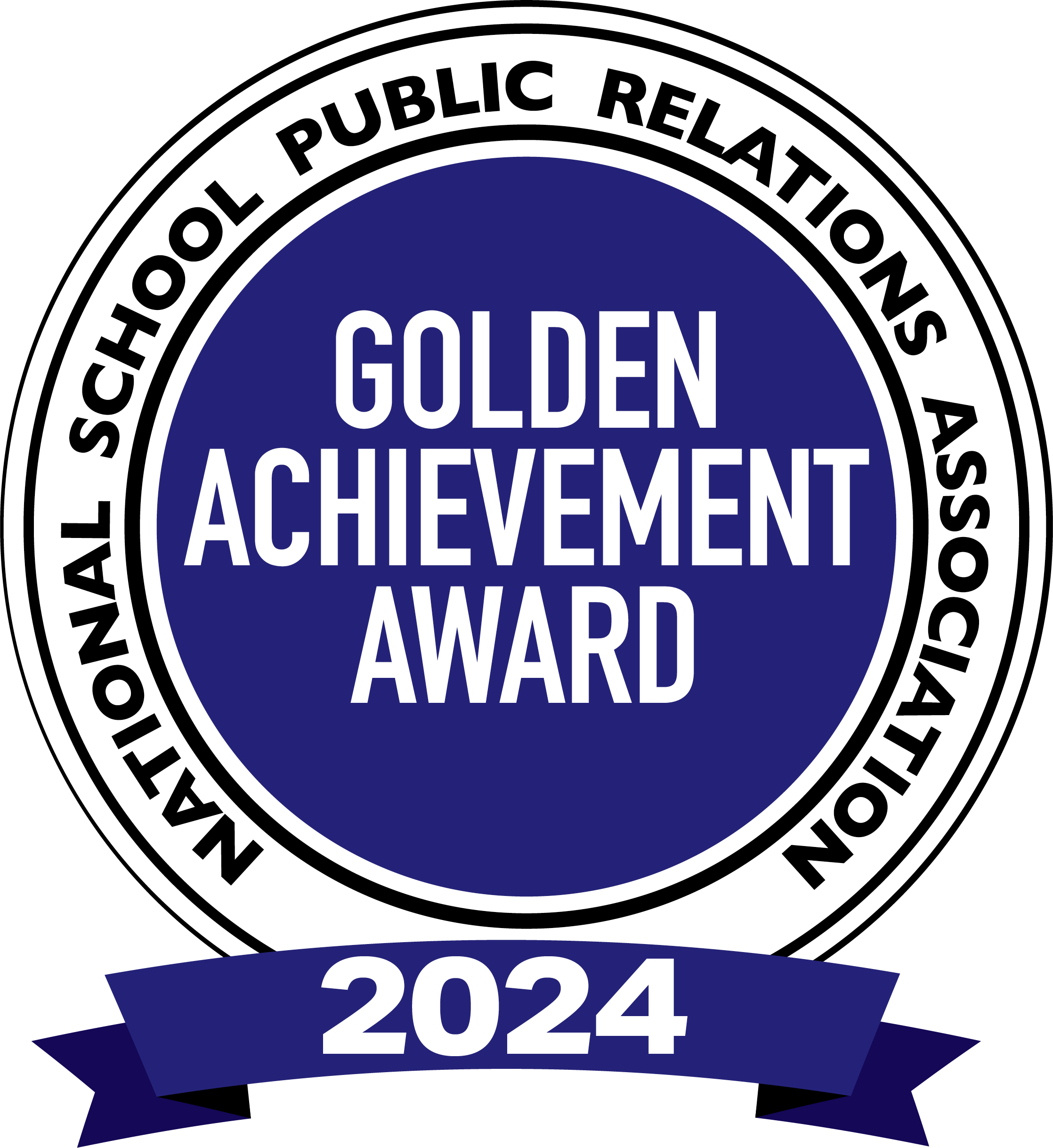 2024 golden achievement badge from NSPRA