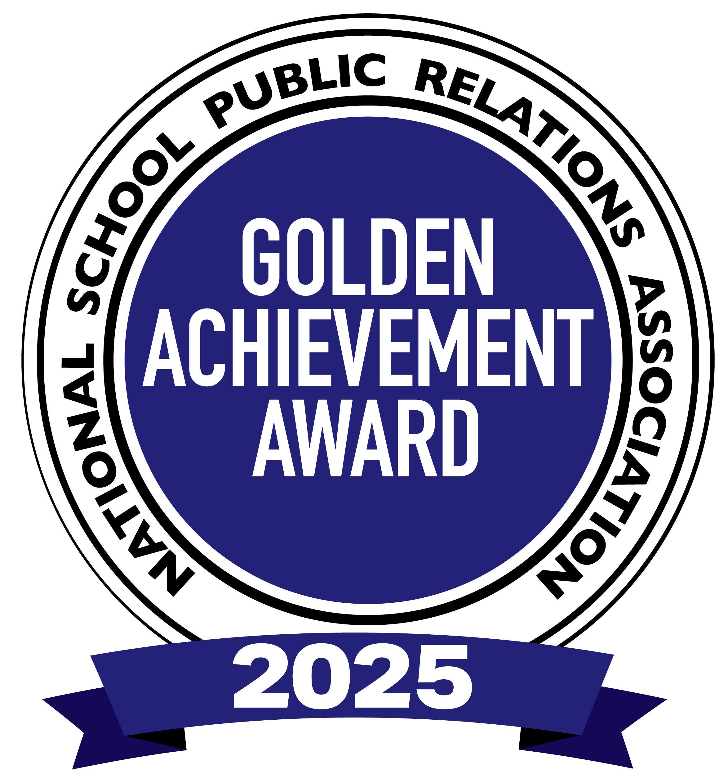 2025 golden achievement badge from NSPRA