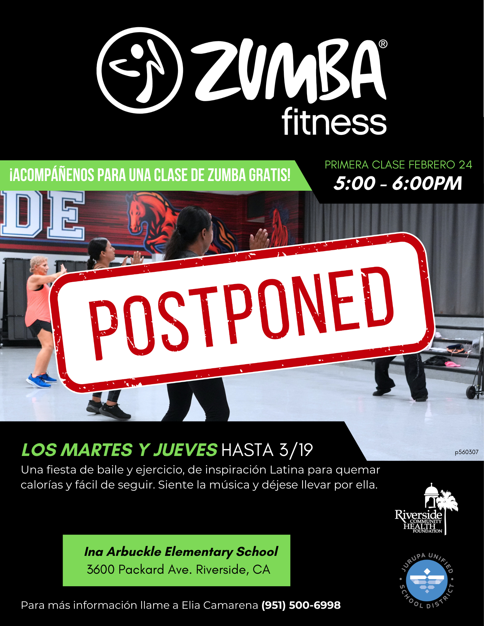 Zumba flyer – Ina Arbuckle Elementary – page 1