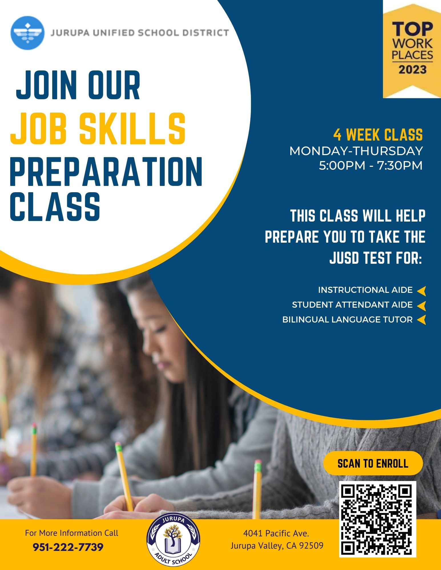 Job Skills Preparation Class flyer