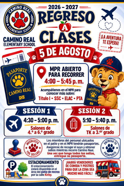Noche de regreso a clases: 5 de agosto, a partir de las 4:00 p. m.