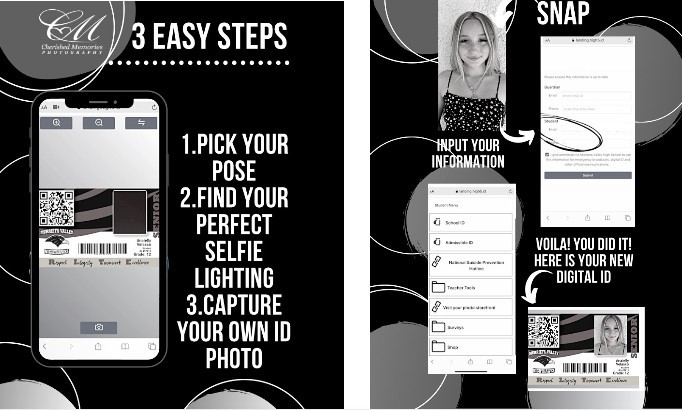 pick your pose. find your perfect selfie lighting. capture your own photo id