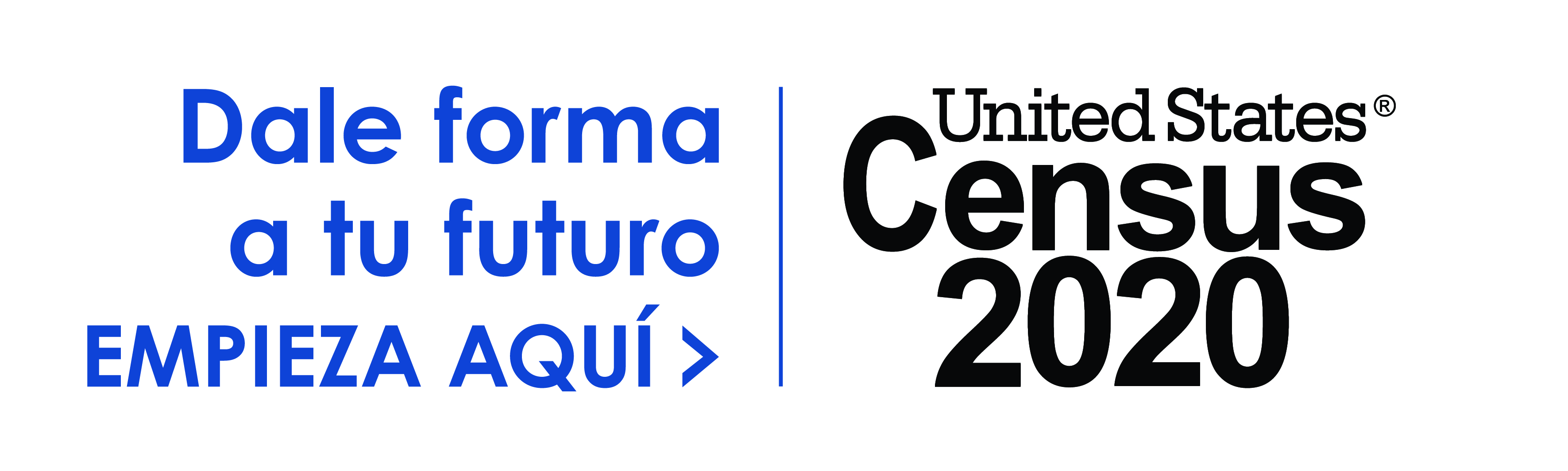 United States Census 2020 Logo which includes the tagline "Shape your future, Start Here."