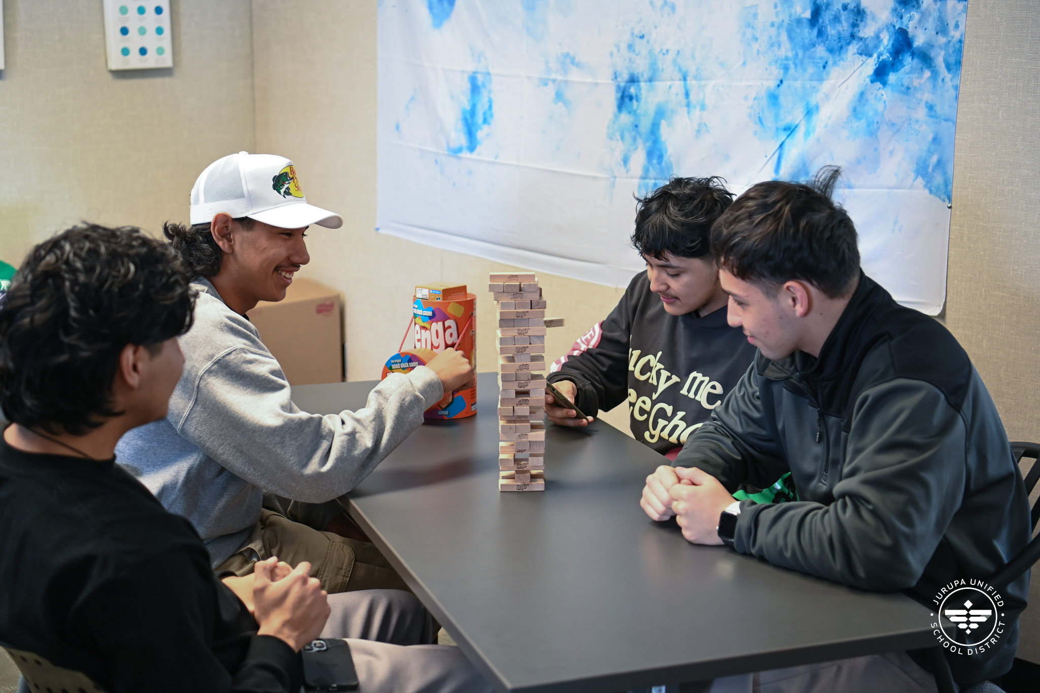 RHS students play jenga